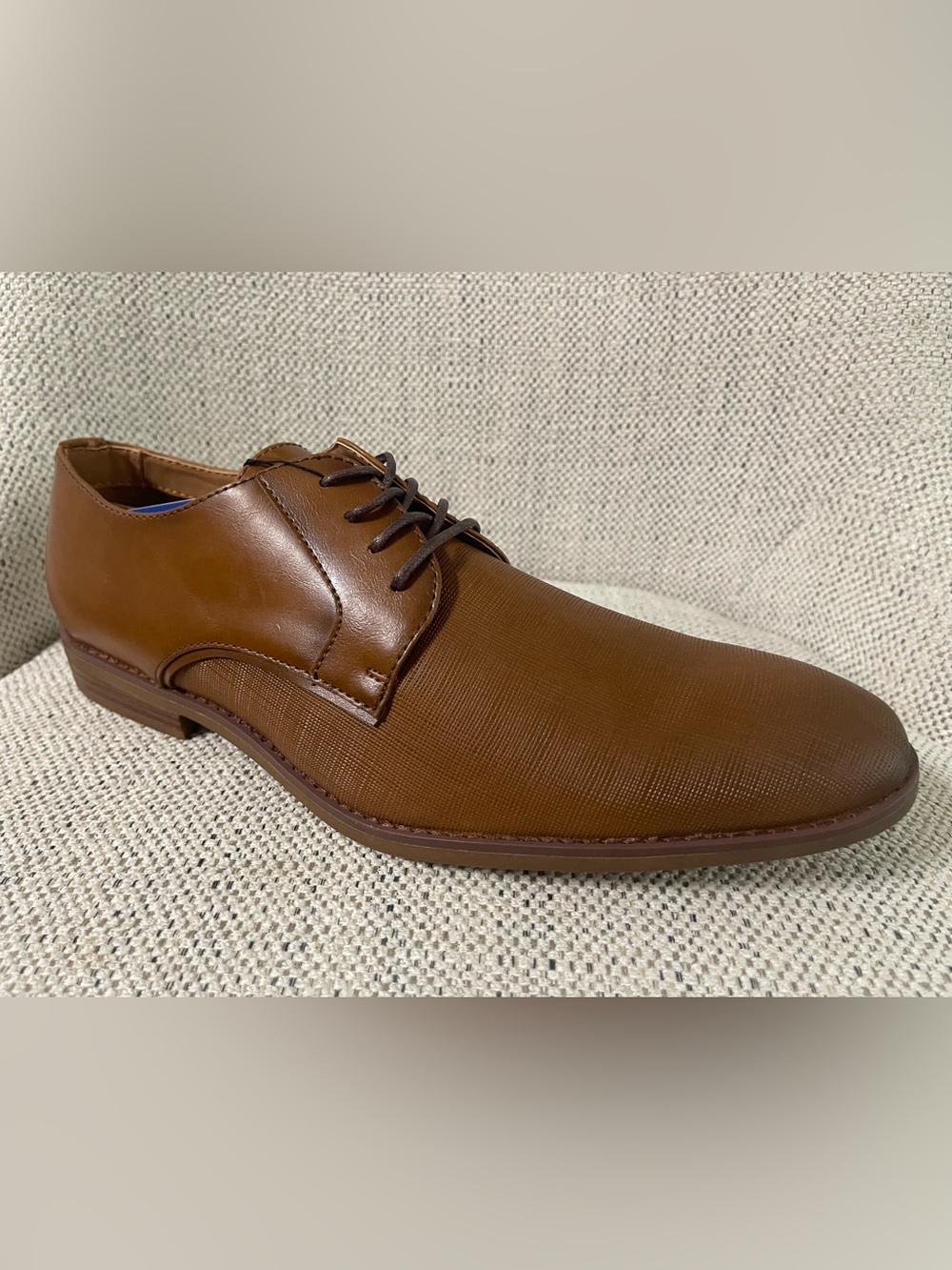 NWT- Apt. 9 Men's Cognac Leather Derby Oxfords
